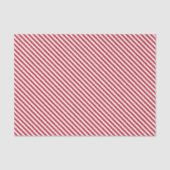 Red Candy Cane Stripe Tissue Paper 薄葉紙 (正面)