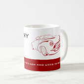 Red Car Logo、Auto Dealership 広告's コーヒーマグカップ (正面右)
