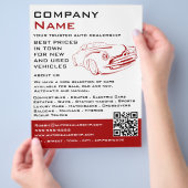 Red Car Logo、Auto Dealership 広告's チラシ (手)