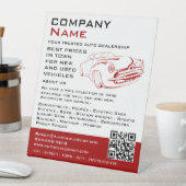 Red Car Logo、Auto Dealership 広告's 台座サイン (インサイチュ)