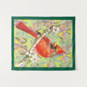 red cardinal タペストリー (正面(横))