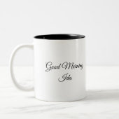 Red Cardinal and Pine Two-Tone Coffee Mug ツートーンマグカップ (左)