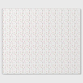 Red Cardinal Bird Christmas ラッピングペーパー (フラット)