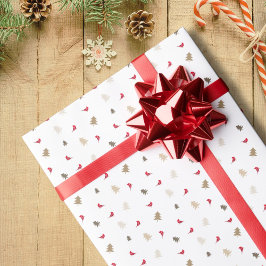 Red Cardinal Bird Christmas ラッピングペーパー