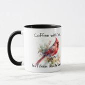 Red Cardinal ''Sympathy'' 名前入れ マグカップ (左)