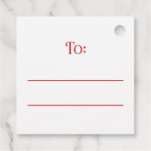 Red cardinal winter branch Merry Christmas to from フェイバータグ (裏面)