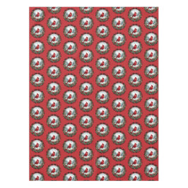 Red Cardinal with Holly Berries テーブルクロス