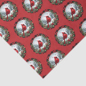 Red Cardinal with Holly Berries 薄葉紙 (詳細)