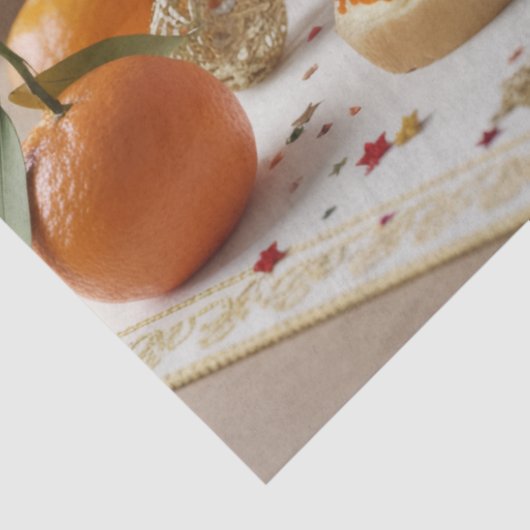 Red Caviar, Champagne, Tangerines, Festive Dinner 薄葉紙 (詳細)