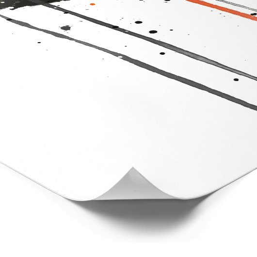 Red Caviar Gunkan Sushi ポスター (角)