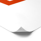 Red CCCP Hammer and Sickle ポスター (角)