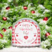 Red Check Red Hearts Valentine's Day PHOTO (クリスマス)