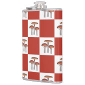 Red check with mushroom フラスク (左)