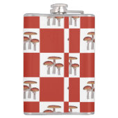 Red check with mushroom フラスク (裏面)