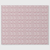 Red Checkered Decorative Gift Wrap Paper ラッピングペーパー (フラット)