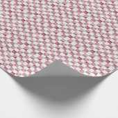 Red Checkered Decorative Gift Wrap Paper ラッピングペーパー (角)