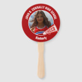 Red Cheerleader Photo High School Spirit ハンドファン (裏面)