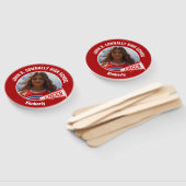 Red Cheerleader Photo High School Spirit ハンドファン (組立なし)