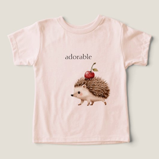 Red Cherry Adorable Hedgehog (デザイン正面)