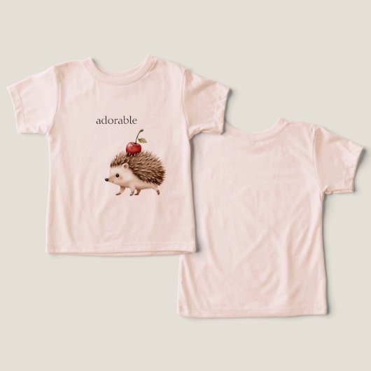 Red Cherry Adorable Hedgehog (デザイン正面&裏面)