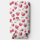 Red Cherry Hearts スリム缶クーラー (正面)
