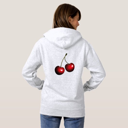 Red Cherry Hoodie Fruits パーカ (裏面フル)