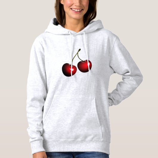 Red Cherry Hoodie Fruits パーカ (正面)