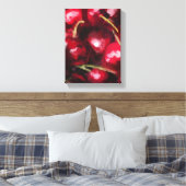 Red Cherry Painting - Still-Life Illustration キャンバスプリント (インサイチュ (寝室))