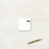 Red Cherry Post-it® Notes ポストイット (デスク上)