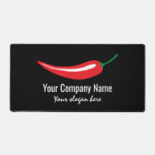Red chili pepper company logo template デスクマット (正面)