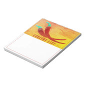 Red Chili Pepper Grocery List Notepad ノートパッド (回転)