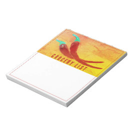 Red Chili Pepper Grocery List Notepad ノートパッド