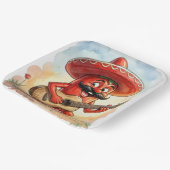 Red Chili Pepper Guitarist ペーパープレート (傾斜あり)