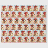 Red Chili Pepper Guitarist ラッピングペーパー (フラット)