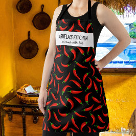 Red Chili Peppers、Abuela's Kitchen カスタム Chef エプロン
