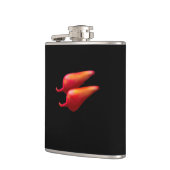 Red Chili Peppers black wrapped flask フラスク (左)