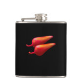 Red Chili Peppers black wrapped flask フラスク (正面)
