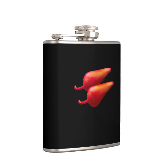 Red Chili Peppers black wrapped flask フラスク (右)
