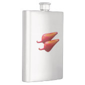 Red Chili Peppers clear stainless steel flask フラスク (右)