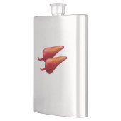 Red Chili Peppers clear stainless steel flask フラスク (左)