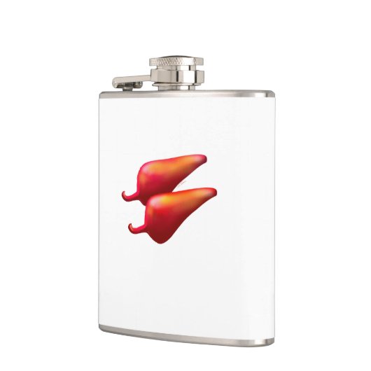 Red Chili Peppers white wrapped flask フラスク (左)