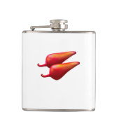 Red Chili Peppers white wrapped flask フラスク (正面)