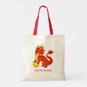 Red Chinese Dragon トートバッグ (裏面)