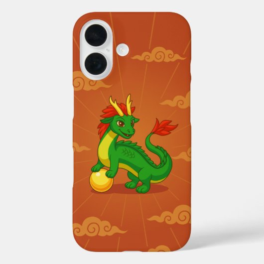 Red Chinese Dragon on Red Case-Mate iPhoneケース (裏面)