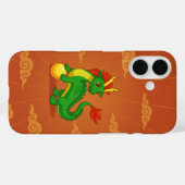 Red Chinese Dragon on Red Case-Mate iPhoneケース (裏面 (横))