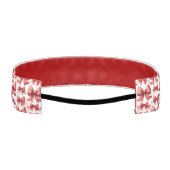 Red Christmas Bows アスレチックヘッドバンド (裏面)