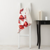 Red Christmas Bows シェルパブランケット (インサイチュ)