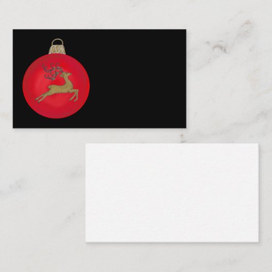 RED CHRISTMAS BUBBLE 名刺 (正面/裏面)