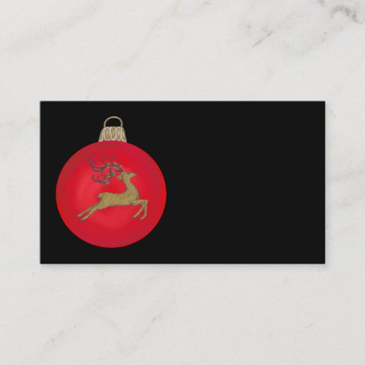 RED CHRISTMAS BUBBLE 名刺 (正面)