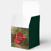 Red Christmas Cowboy Hat Wedding フェイバーボックス (オープン)